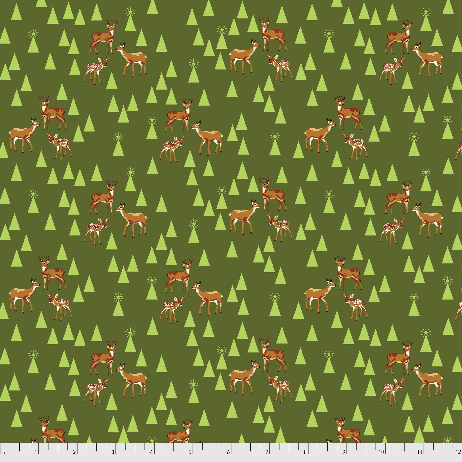 Holiday Homies Flannel - Road Trip in Pine Fresh - Tula Pink for Free Spirit - FNTP003.PINEF - Half Yard