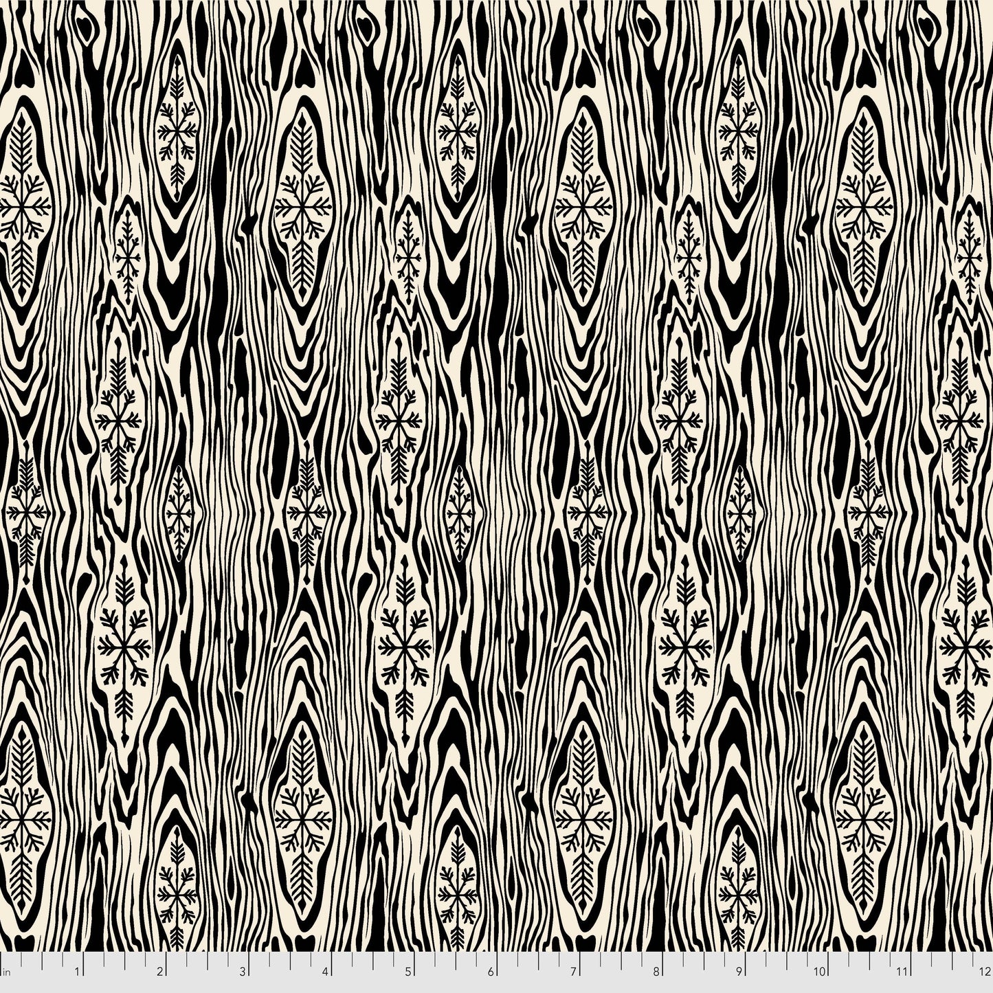 Holiday Homies Flannel - Yule Log in Ink - Tula Pink for Free Spirit - FNTP006.INKXX - Half Yard