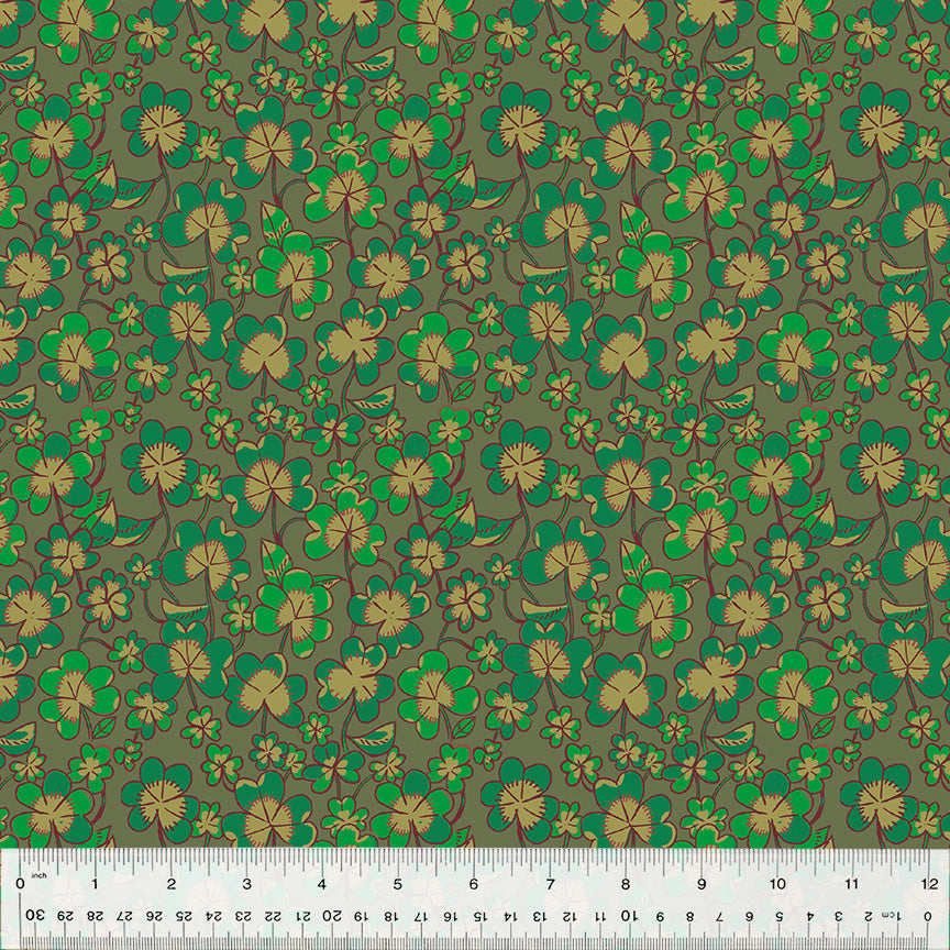 Forestburgh - Clover in Olive - 53847-10 - Half Yard
