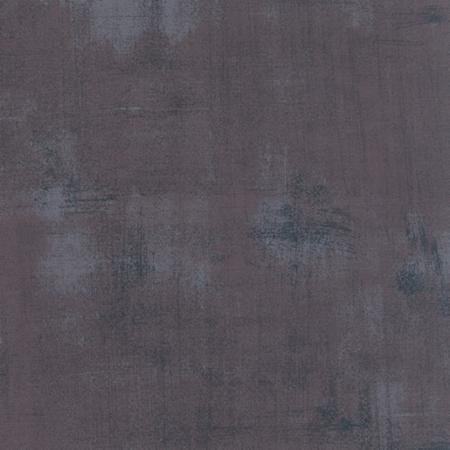 Cotton quilting fabric pattern called 'Grunge in Gris Fonce'. Part of the 'Grunge Basics' fabric collection. Designed by Basic Grey for fabric company Moda Fabrics. SKU: 30150 277. 44-45 inch width.
