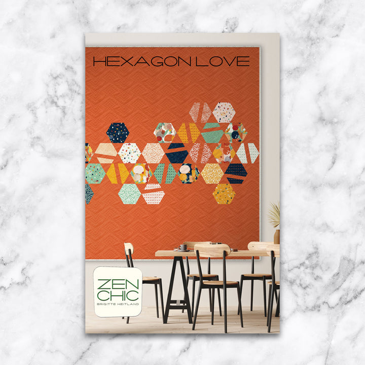 Hexagon Love - Quilt Pattern - Zen Chic - HEQP Zen Chic