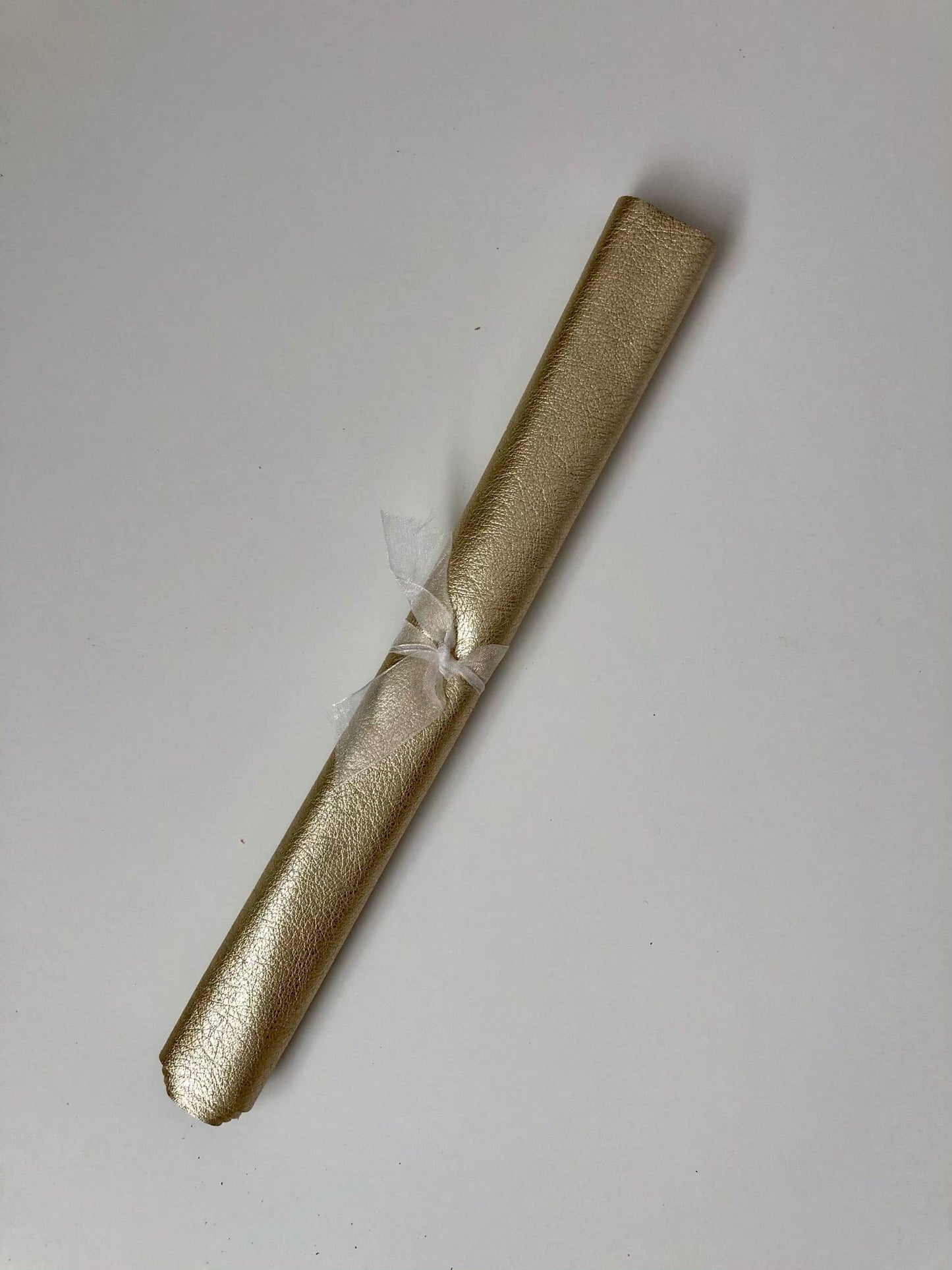 Leather Square 12" x 12" - Light Gold