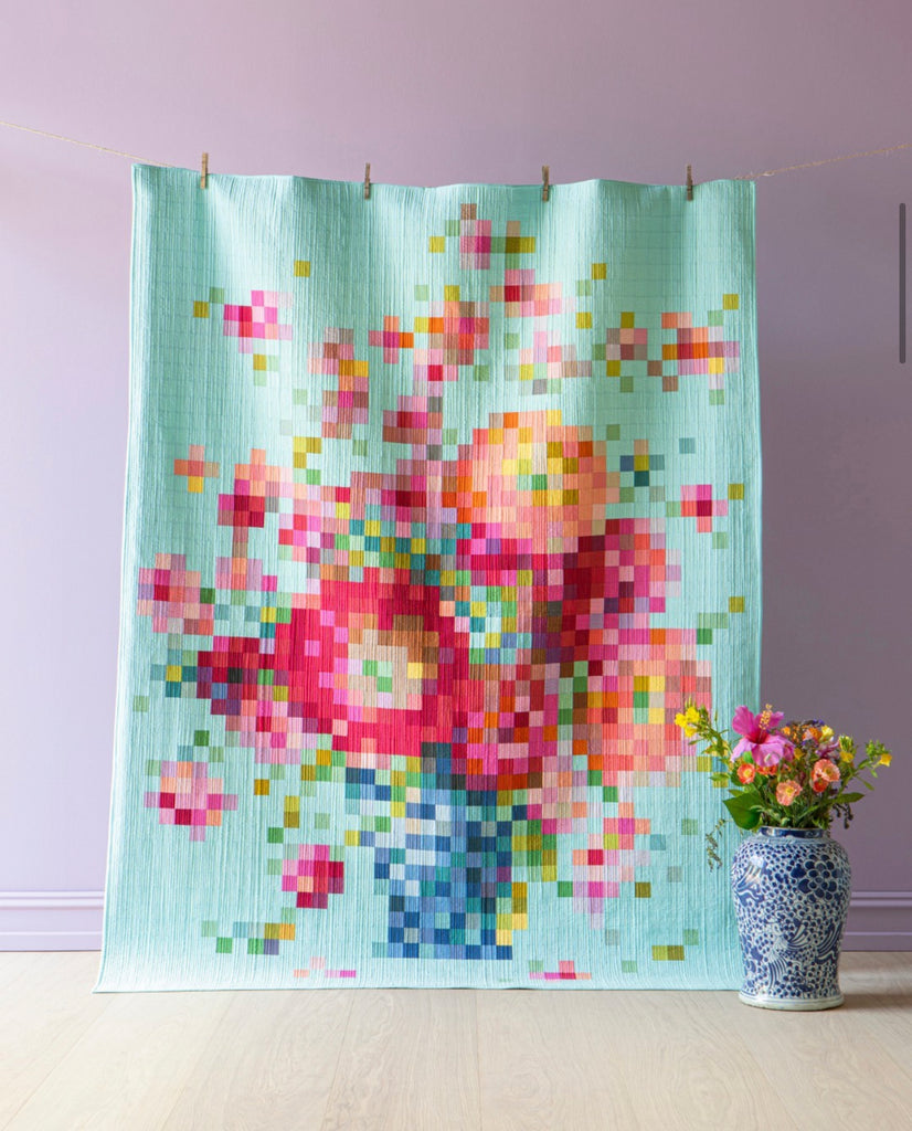 Wholesale DIY Flower Pattern Cotton Pen Bags Embroidery Kit 