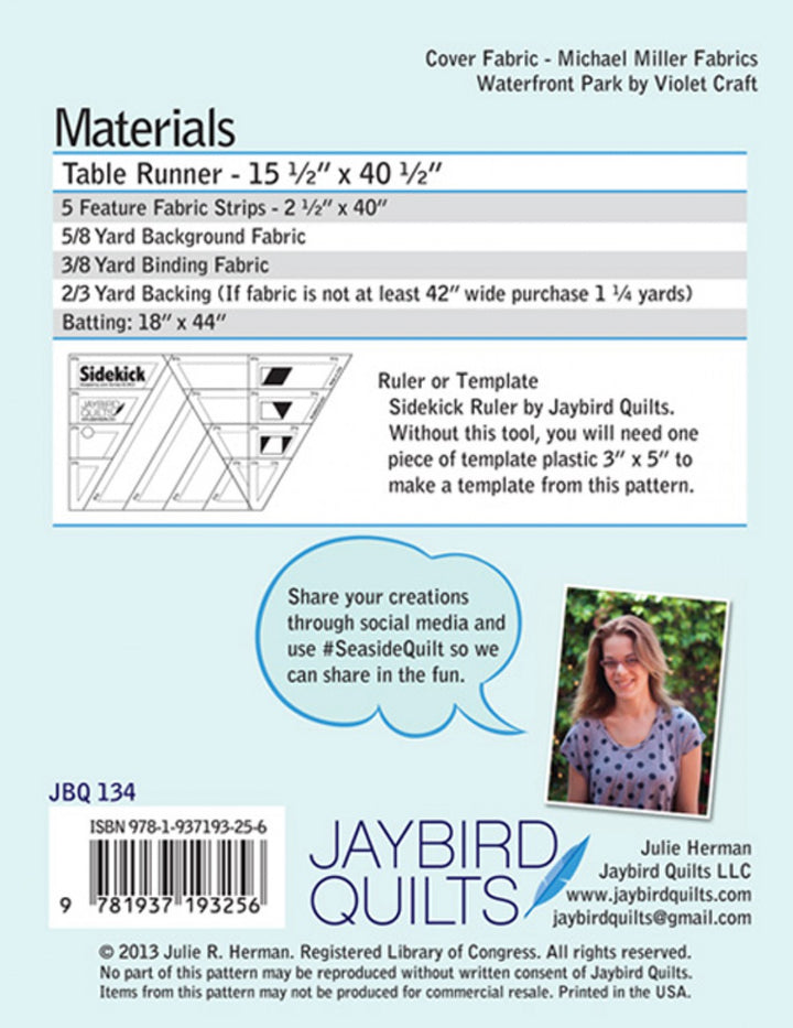 Seaside - Jaybird Quilts - Paper Pattern - JBQ 134