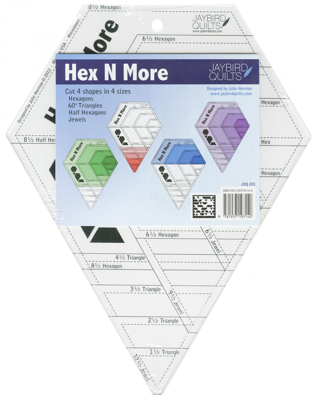 Hex 'N More - Jaybird Quilts - Acrylic Template