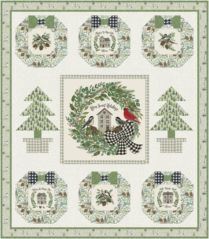 Holidays at Home - Holidays at Home Kit - KIT56070 - Quilt Kit