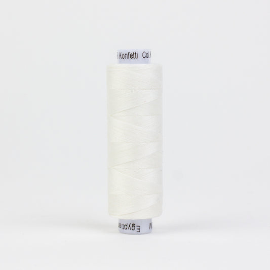 Konfetti Thread - Soft White - 200M Spool - KTS-101