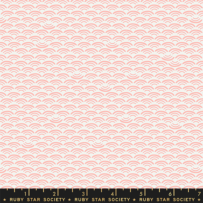 Koi Pond - Smile and Wave in Peach Fizz - Ruby Star Society - RS1042 16 - Half Yard