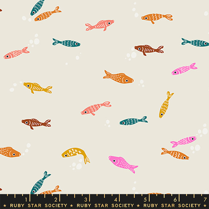 Koi Pond - Fishies in Shell - Ruby Star Society - RS1036 11 - Half Yard