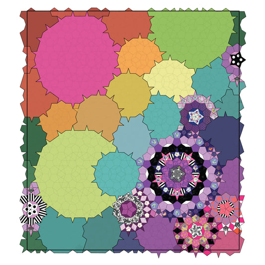 La Passacaglia - Pink Door Sized - Quilt Pattern Addendum - Tula Pink True Colors + More