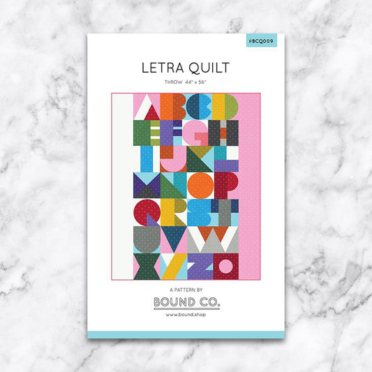 Letra - Bound - Quilt Pattern - Paper Pattern