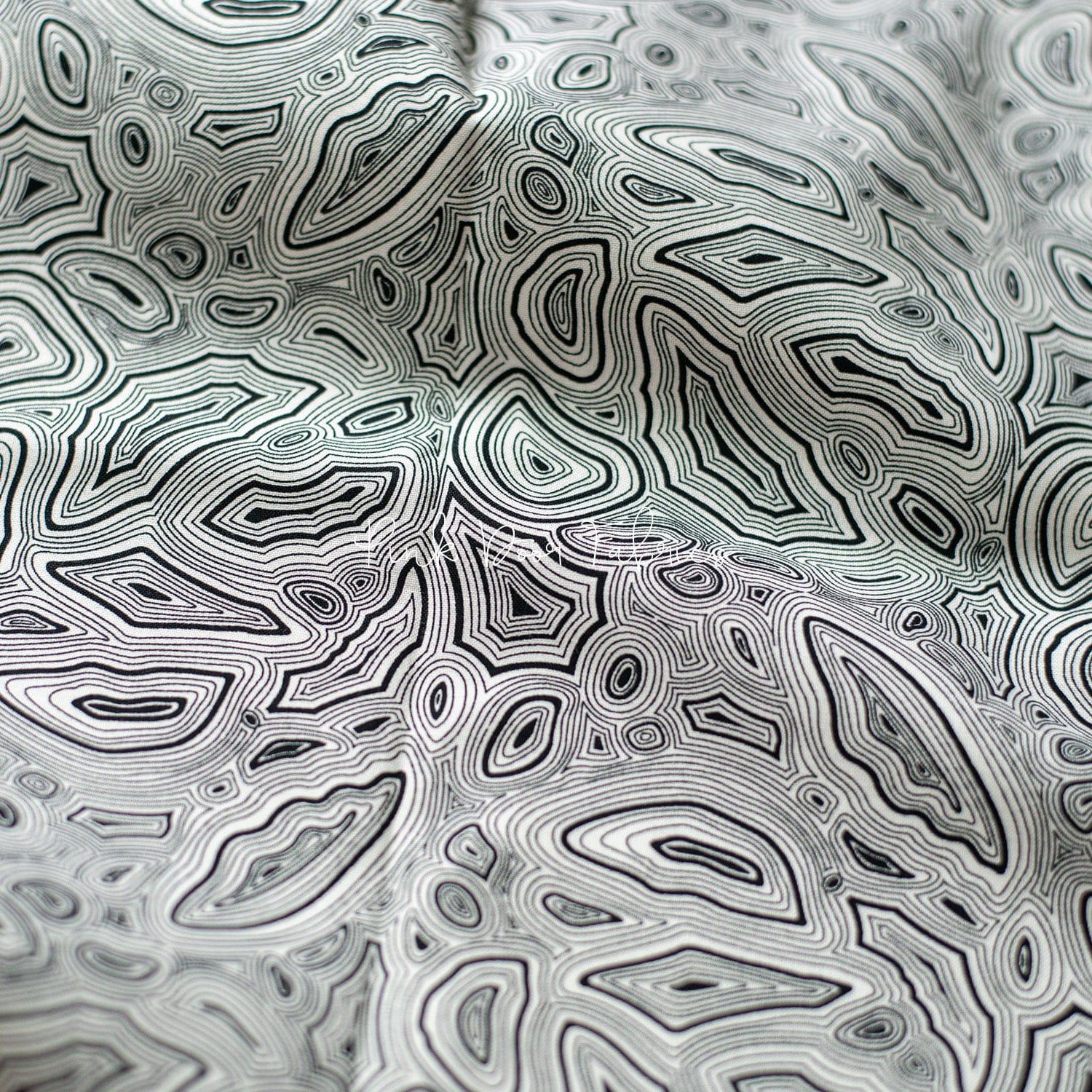 Cotton quilting fabric pattern called 'Mineral in Paper'. Part of the 'Linework' fabric collection. Designed by Tula Pink for fabric company Free Spirit Fabrics. SKU: PWTP148.PAPER. 44-45 inch width.