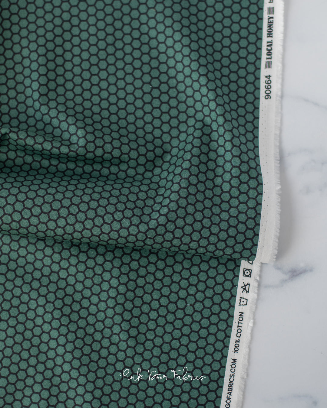 Local Honey - Honeycomb in Spruce - Heather Bailey for Figo Fabrics - 90664-64 - Half Yard