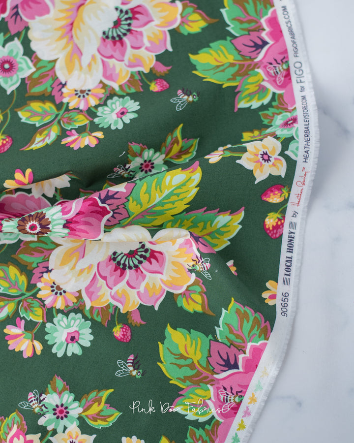 Local Honey - Summertime in Spruce - Heather Bailey for Figo Fabrics - 90656-76 - Half Yard