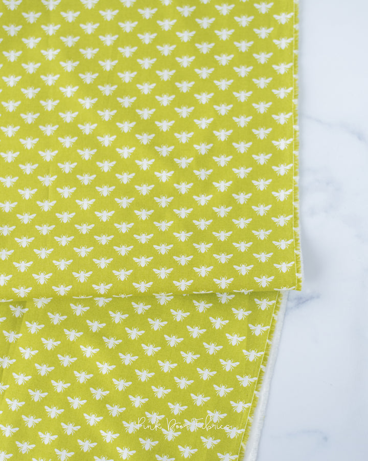 Local Honey - Bee Dot in Chartreuse - Heather Bailey for Figo Fabrics - 90663-70 - Half Yard