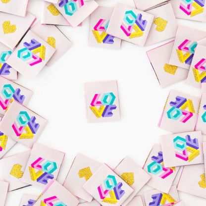 Sarah Hearts - Love Quilt - Sewing Woven Clothing Label Tags - SH960257