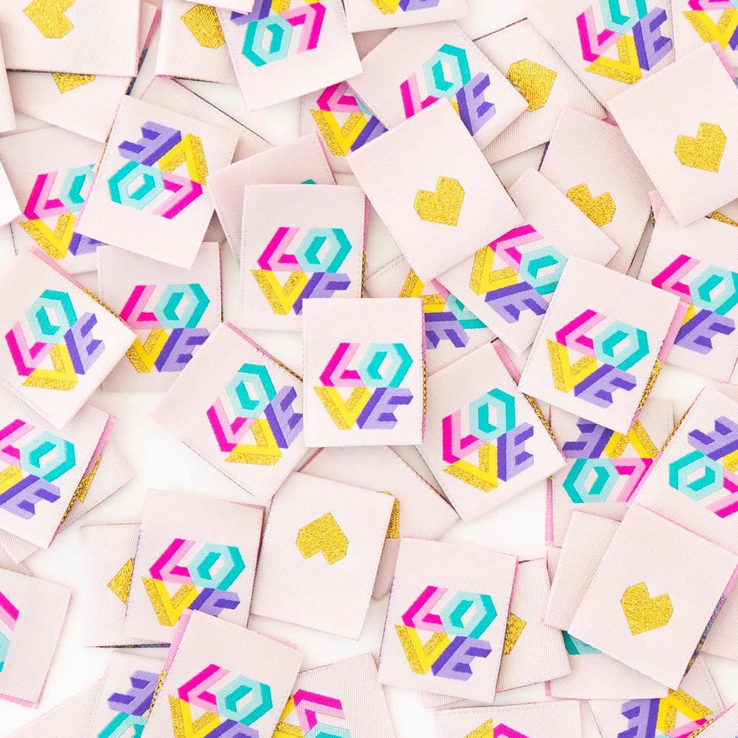 Sarah Hearts - Love Quilt - Sewing Woven Clothing Label Tags - SH960257