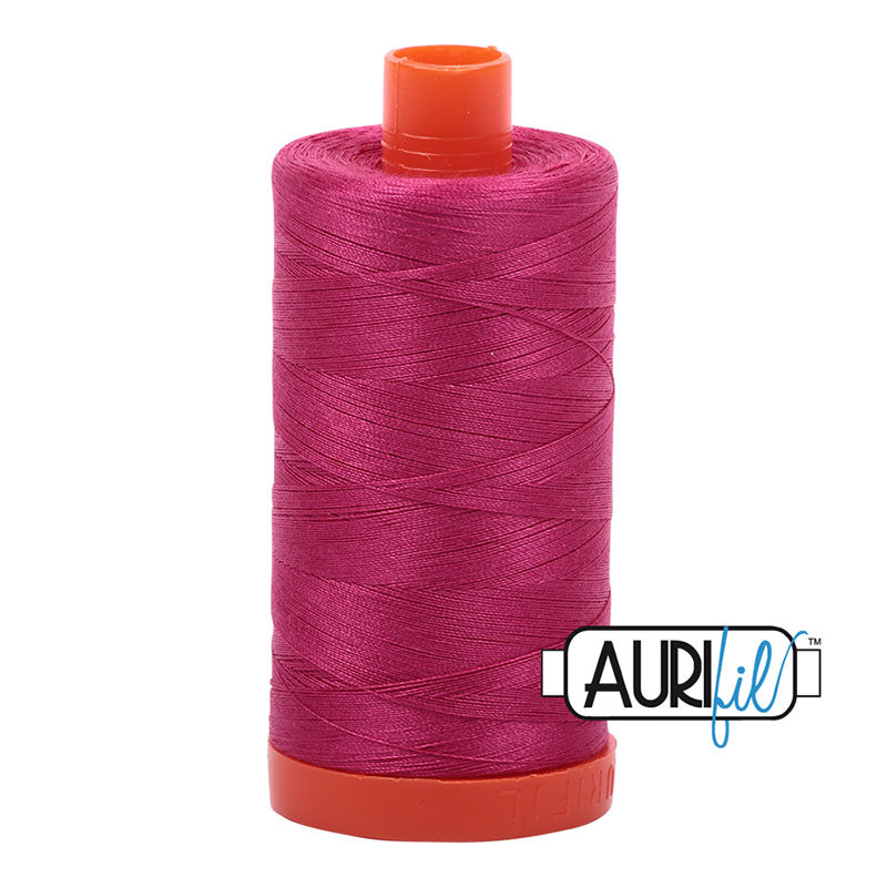 Aurifil Cotton Mako Thread - 50wt - 1300m Spool - Red Plum - MK50SC6 1100
