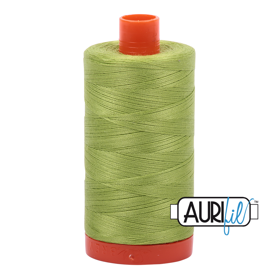  Aurifil Cotton Mako Thread - 50wt - 1300m Spool - Spring Green - MK50SC6 1231