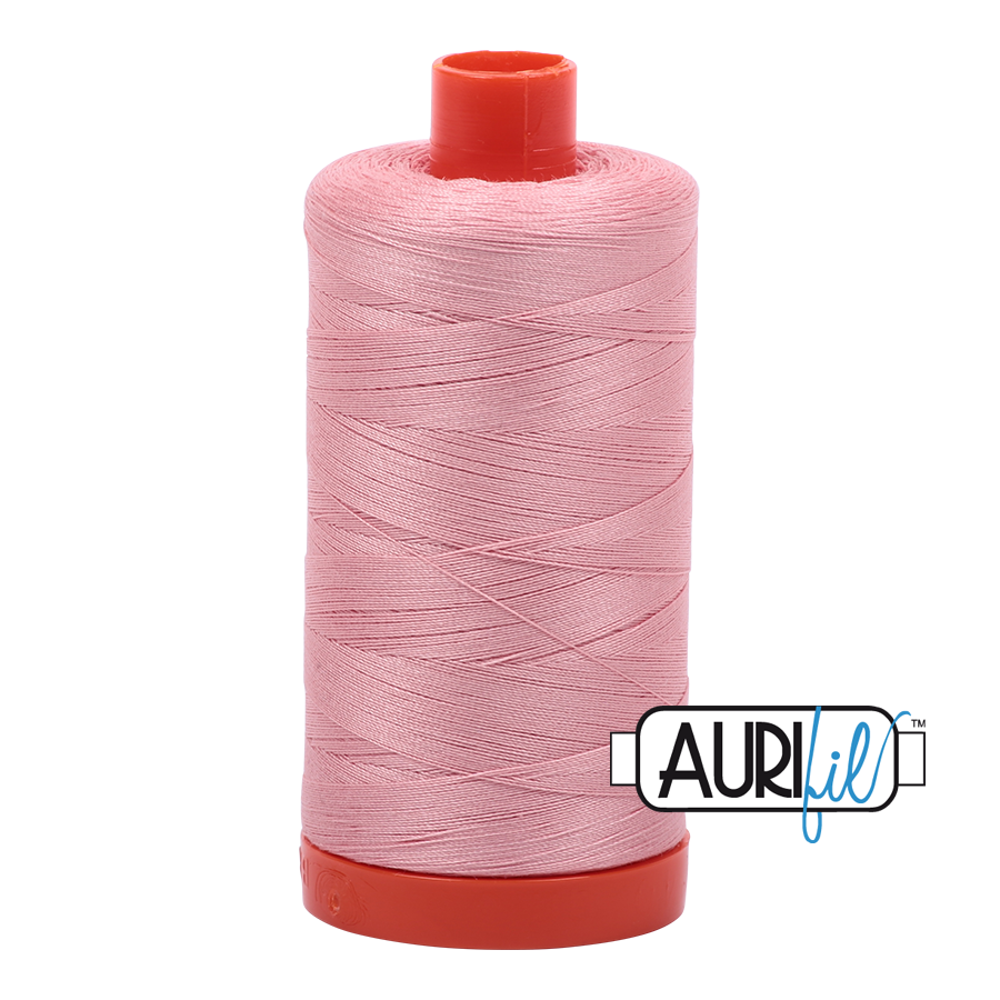 Aurifil Cotton Mako Thread - 50wt - 1300m Spool - Light Peony - MK50SC6 2437