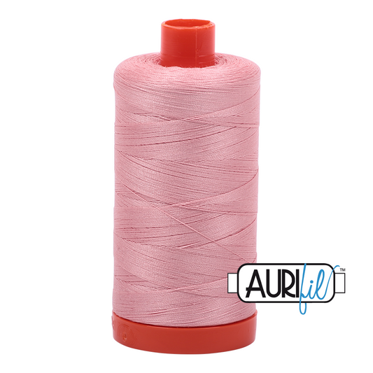 Aurifil Cotton Mako Thread - 50wt - 1300m Spool - Light Peony - MK50SC6 2437