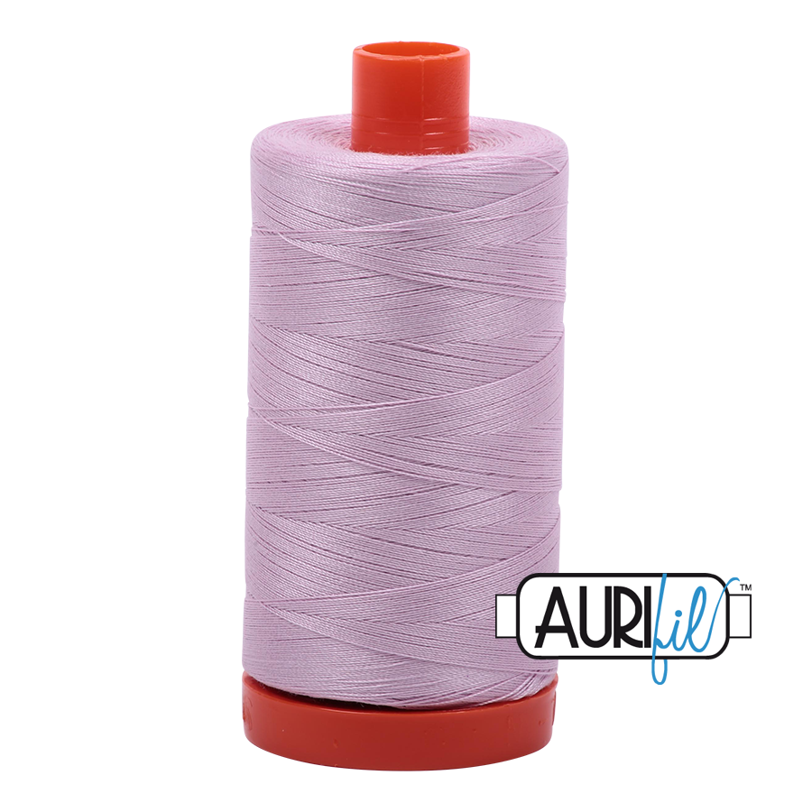 Aurifil Cotton Mako Thread - 50wt - 1300m Spool - Light Lilac - MK50SC6 2510