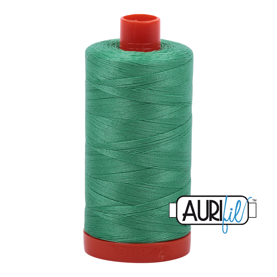 Aurifil Cotton Mako Thread - 50wt - 1300m Spool - Light Emerald - MK50SC6 2860