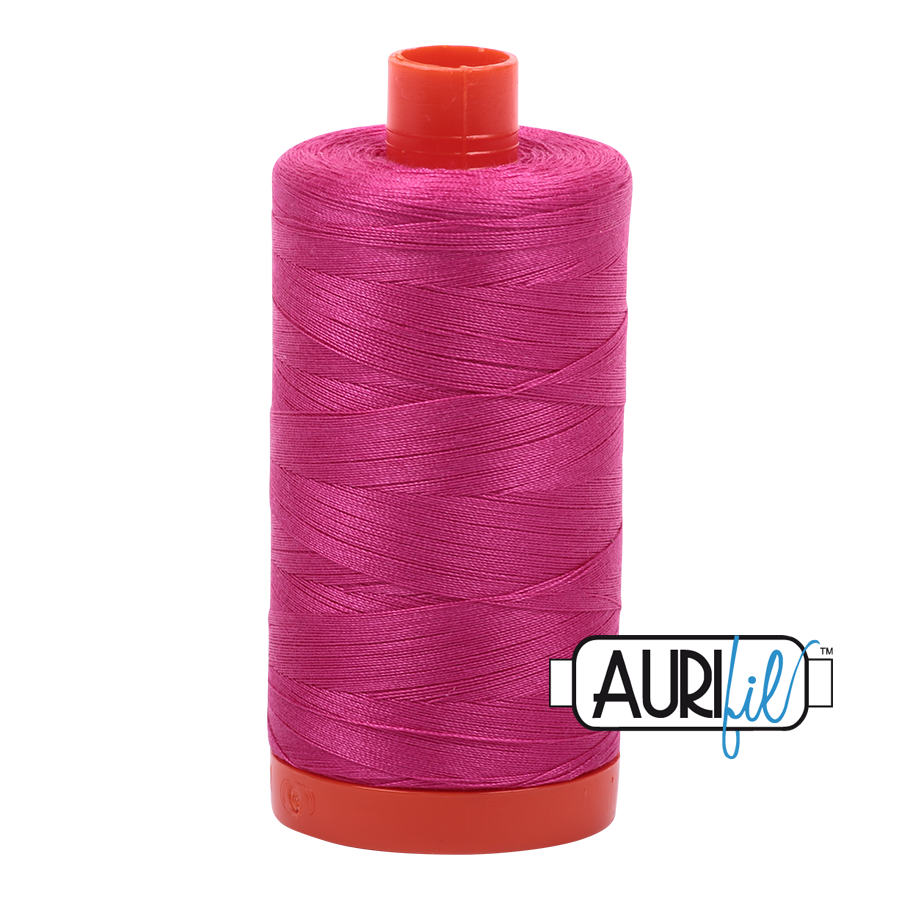 Aurifil Cotton Mako Thread - 50wt - 1300m Spool - Fuchsia - MK50SC6 4020