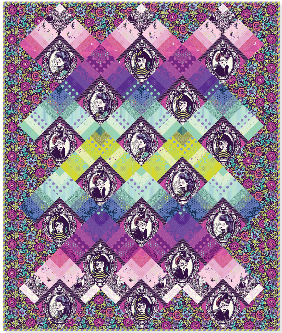 Nightshade {Deja Vu} Magic Aura - Quilt Kit - Fabric Only - MAGICAURA_KIT