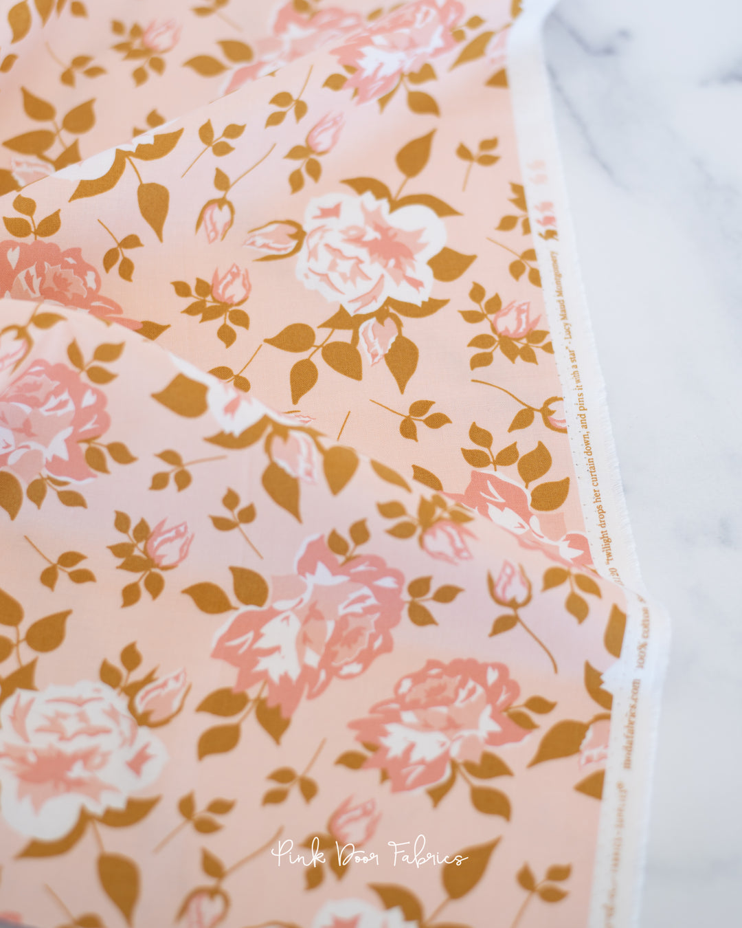 Midnight in the Garden - Vintage Roses in Blush - Fancy That Design House & Co. for Moda Fabrics - 43120 15 - Half Yard