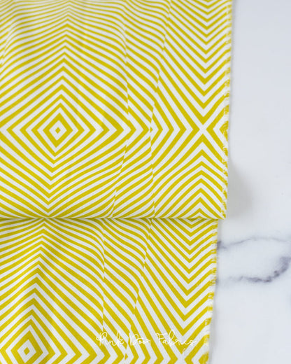 Cotton quilting fabric pattern called 'Lazy Stripe in Dawn'. Part of the 'Moon Garden' fabric collection. Designed by Tula Pink for fabric company Free Spirit Fabrics. SKU: PWTP022.DAWN. 44-45 inch width.