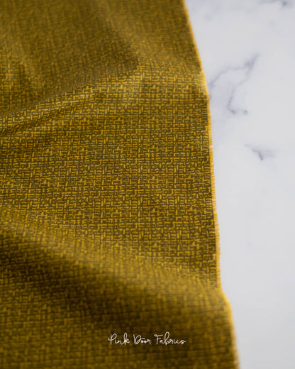 Cotton quilting fabric pattern called 'Tweed in Speaker'. Part of the 'Nonna' fabric collection. Designed by Giucy Giuce for fabric company Andover Fabrics. SKU: A-9879-G. 44-45 inch width.