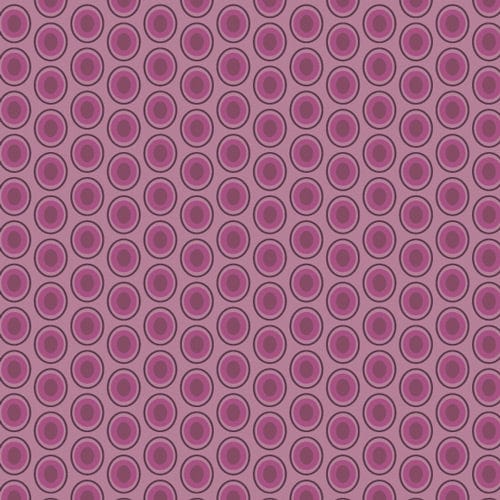Cotton quilting fabric pattern called 'Oval Elements in Juicy Grape'. Part of the 'Oval Elements' fabric collection. Designed by AGF Studio for fabric company Art Gallery Fabrics. SKU: OE-917. 44-45 inch width.