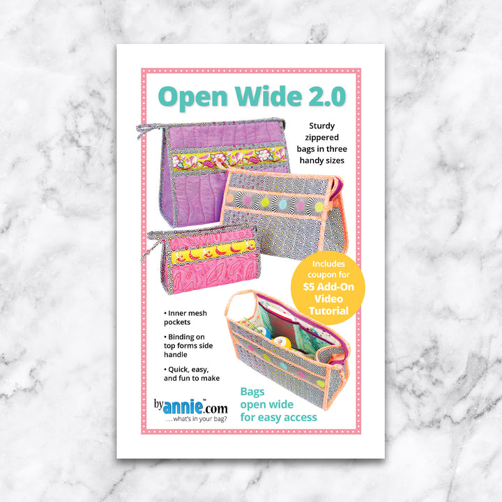Open Wide! 2.0 - Patterns by Annie - Tote Pattern - PBA246-2