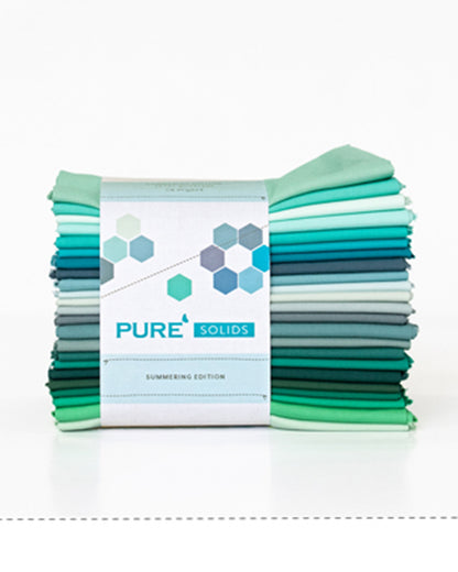 Summering - Pure Solids Fat Quarter Bundle of 23 pcs. - Art Gallery Fabrics