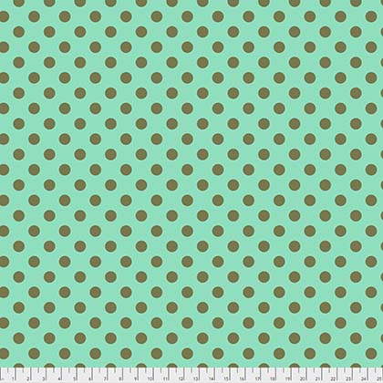 Tula Pink All Stars Pom Pom Dot in Green Agave