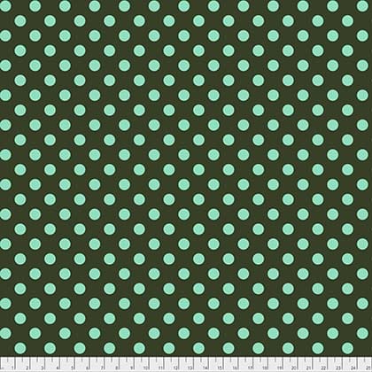 Tula Pink All Stars Pom Pom Dot in Fern Green