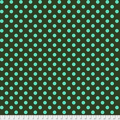 Tula Pink All Stars Pom Pom Dot in Fern Green