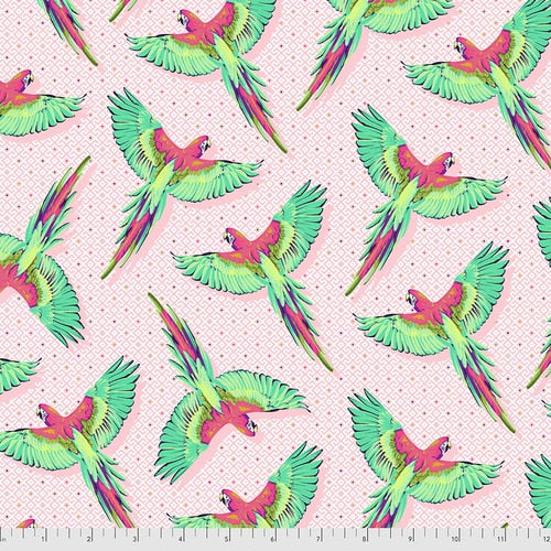 Daydreamer - Macaw Ya Later in Dragonfruit - Tula Pink for Free Spirit - PWTP170.DRAGO - Half Yard
