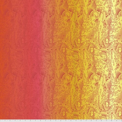 Daydreamer - Little Fluffy Clouds in Mango - Tula Pink for Free Spirit - PWTP177.MANGO - Half Yard