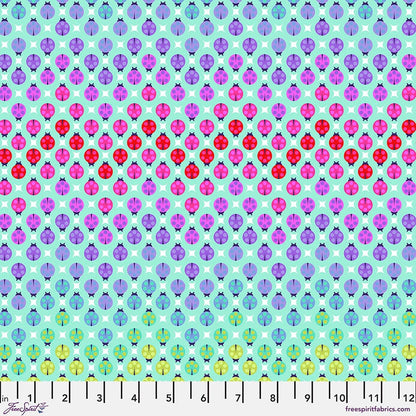 Tiny Beasts - Painted Ladies in Glimmer - Tula Pink for Free Spirit - PWTP183.GLIMMER - Half Yard