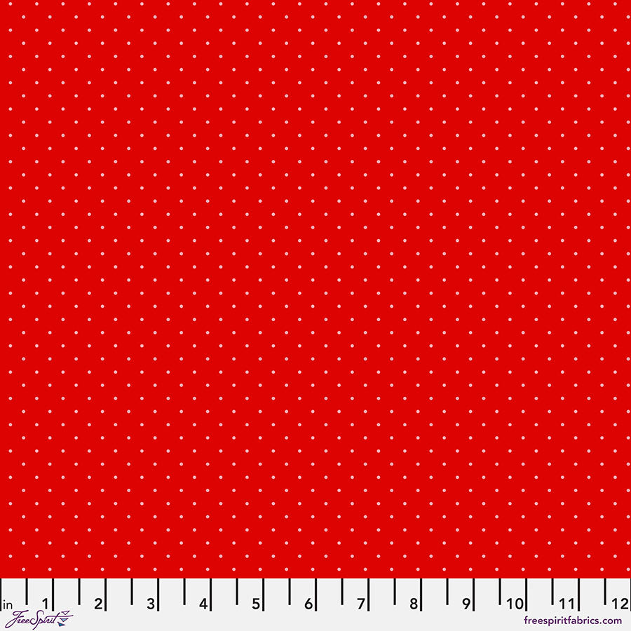 Tula Pink True Colors 2022 - Tiny Dots in Watermelon - Tula Pink for Free Spirit - PWTP185.WATERMELON - Half Yard