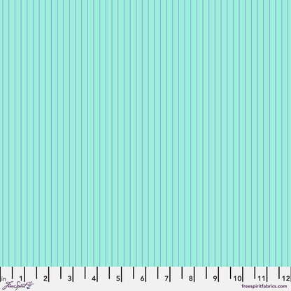 Tula Pink True Colors 2022 - Tiny Stripes in Misty - Tula Pink for Free Spirit - PWTP186.MISTY - Half Yard