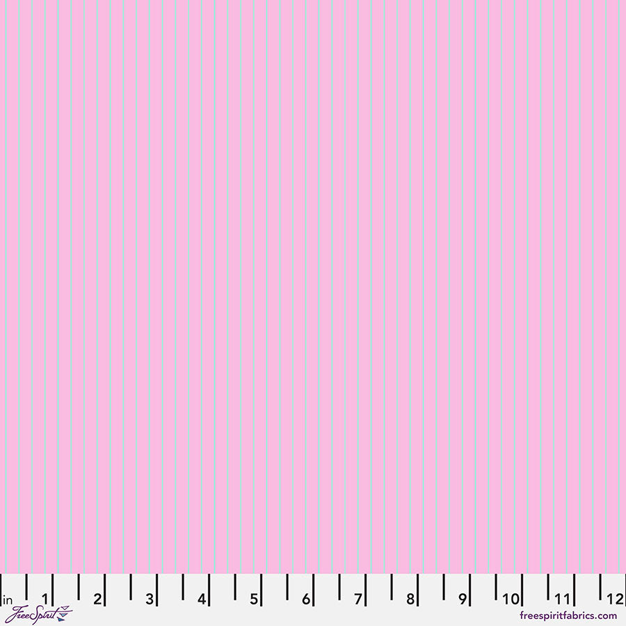 Tula Pink True Colors 2022 - Tiny Stripes in Petal - Tula Pink for Free Spirit - PWTP186.PETAL - Half Yard