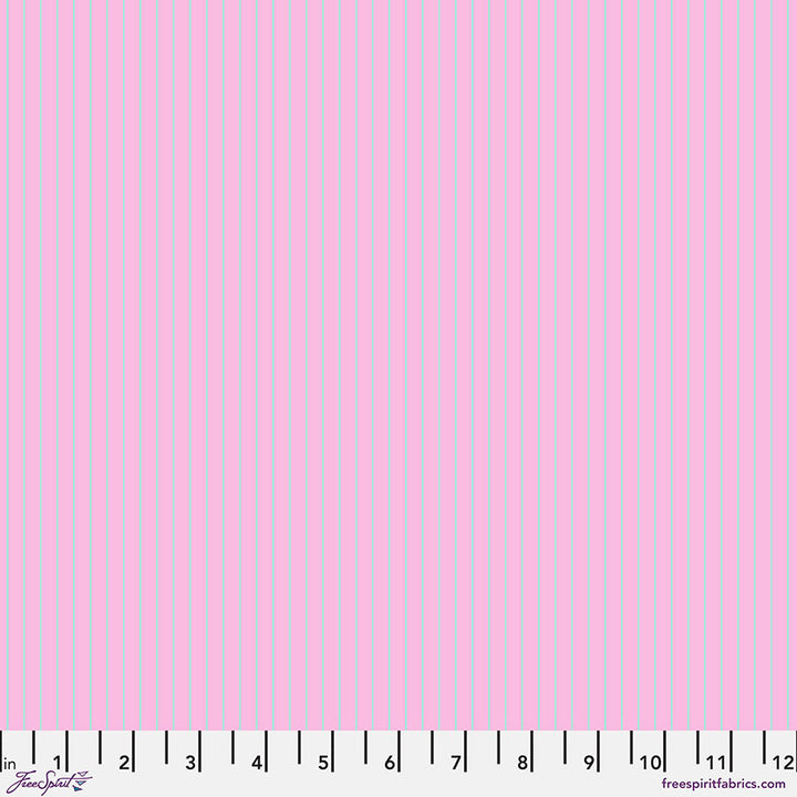 Tula Pink True Colors 2022 - Tiny Stripes in Petal - Tula Pink for Free Spirit - PWTP186.PETAL - Half Yard