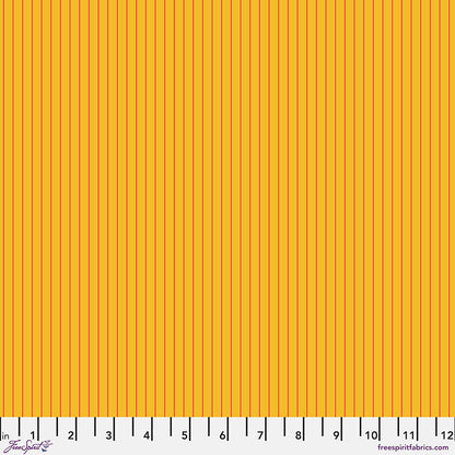 Tula Pink True Colors 2022 - Tiny Stripes in Sunrise - Tula Pink for Free Spirit - PWTP186.SUNRISE - Half Yard