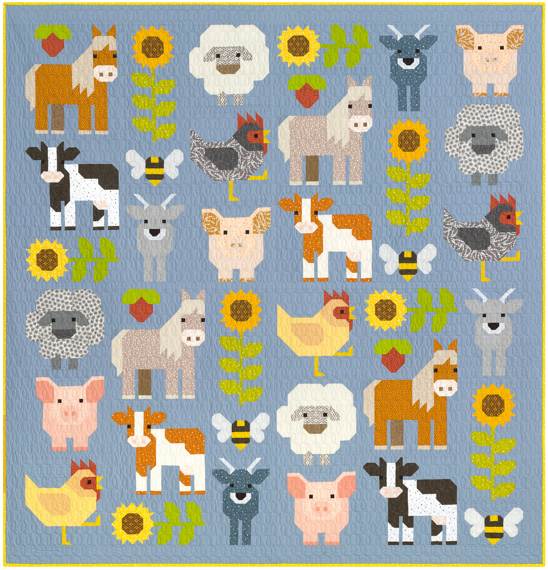 Fab Farm Quilt Kit by Elizabeth Hartman feat. Paintbox - KITP-2188-40