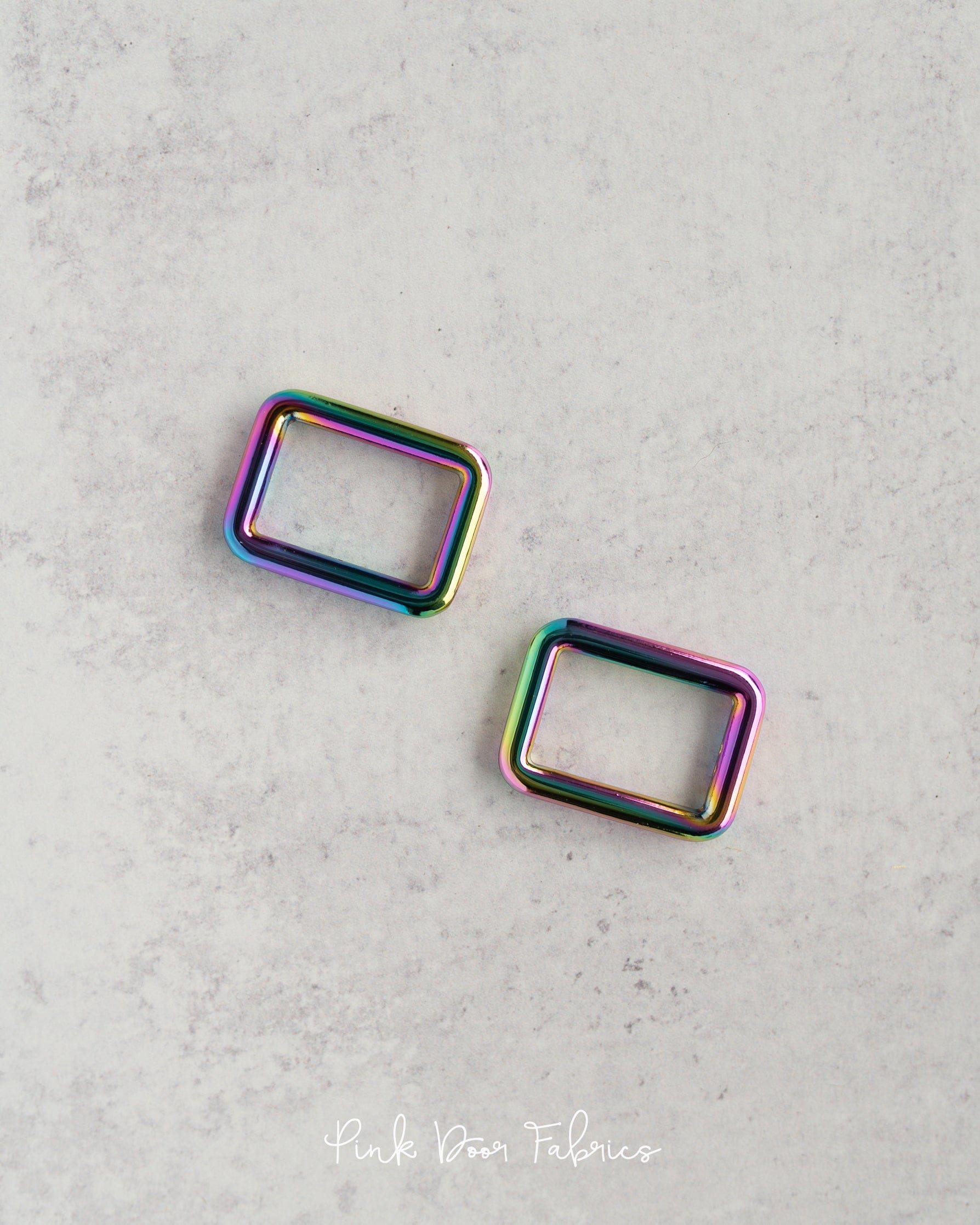 Pink Door Hardware - 1" Rectangle Ring - Iridescent - 2 per Pkg. - PDF_IR1RR