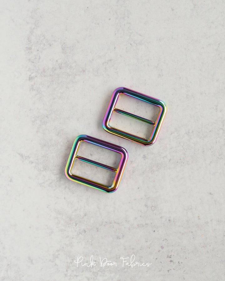 Pink Door Hardware - 1" Slider - Iridescent - 2 per Pkg. - PDF_IR1SL