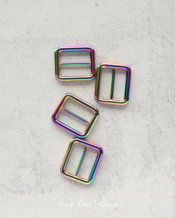 Pink Door Hardware - 1" Slider - Iridescent - 2 per Pkg. - PDF_IR1SL
